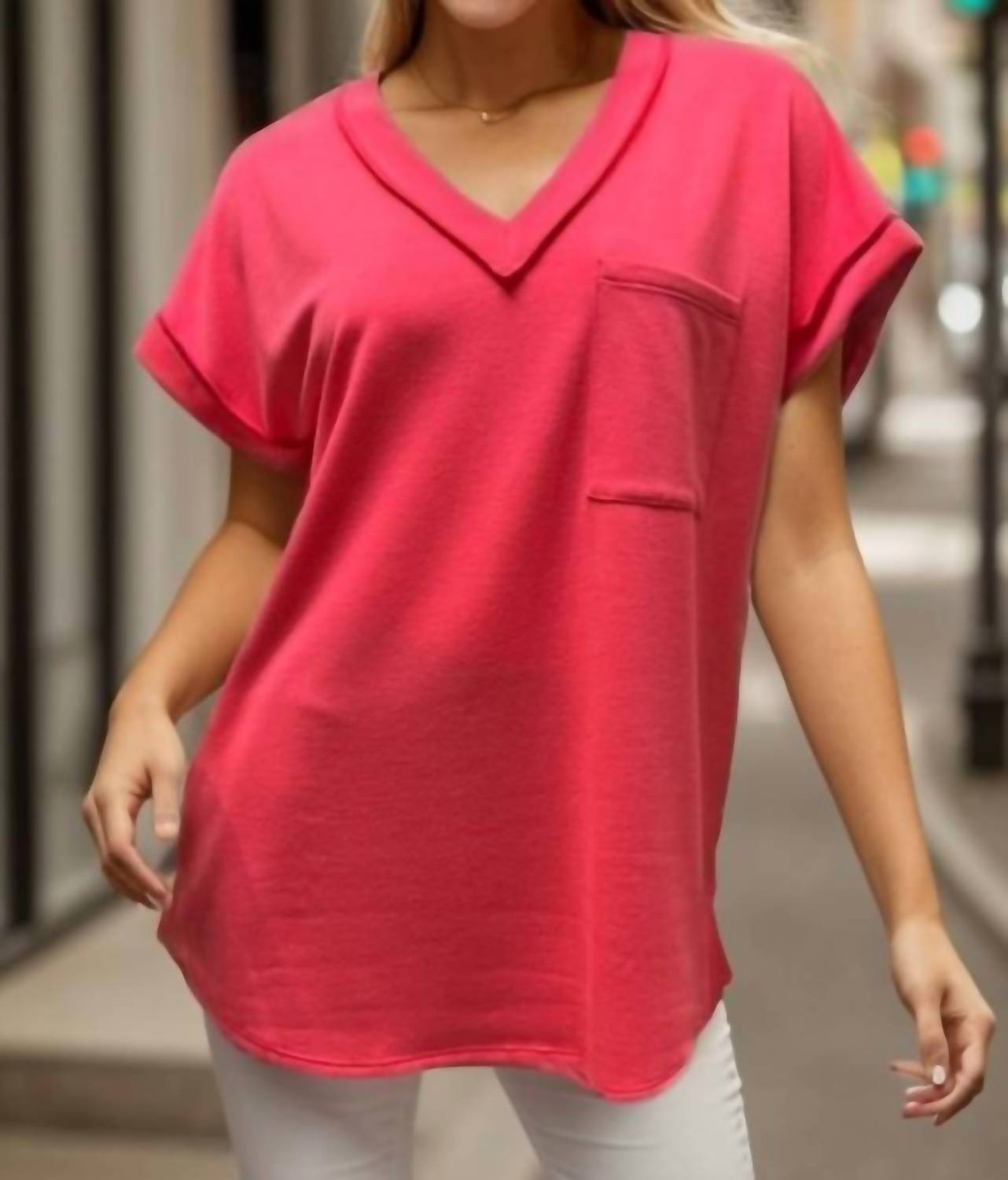 Women's V-neck Top
