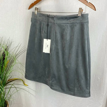 Front Wrap Mini Skirt