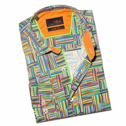 Colored Pencil Button Down Shirt