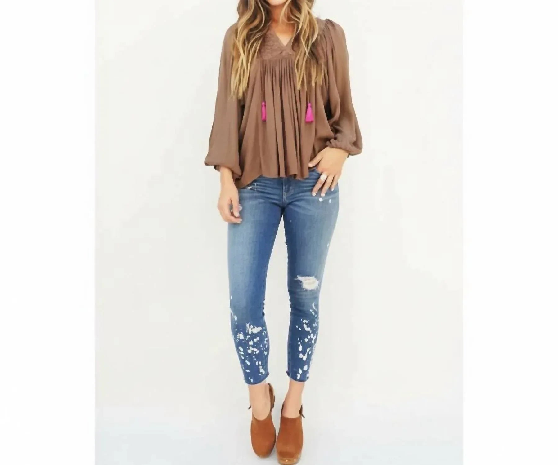 Blue Boheme - Dalhia V-neck Tunic - Rack Hunt
