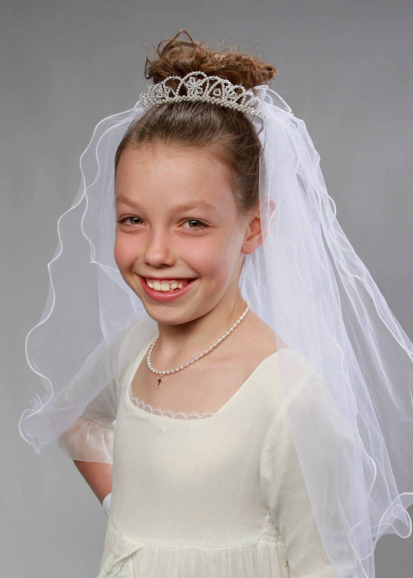 Girl's First Communion Cross Necklace