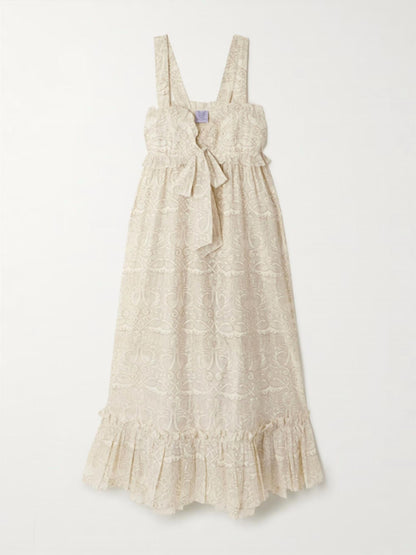 Valentina Chanderi Maxi Dress