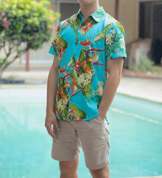 Birds Of Paradise Short Sleeve "kalani" Aloha Shirt