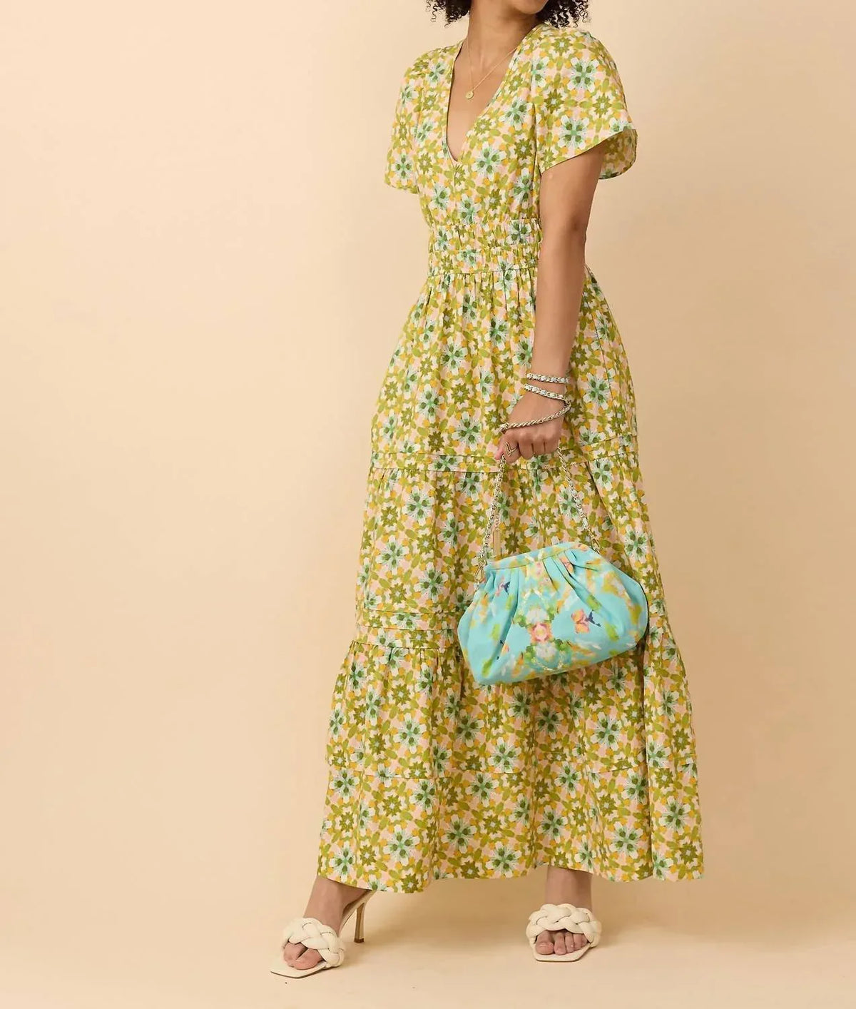 BROOKS AVENUE - Poppy Deep V Maxi Dress - Rack Hunt