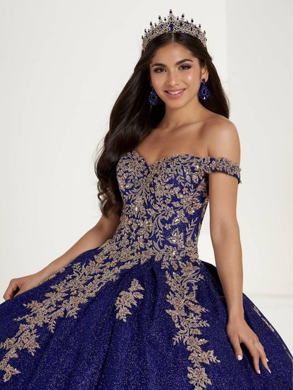 Pleated Skirt Off The Shoulder Quinceanera Dress