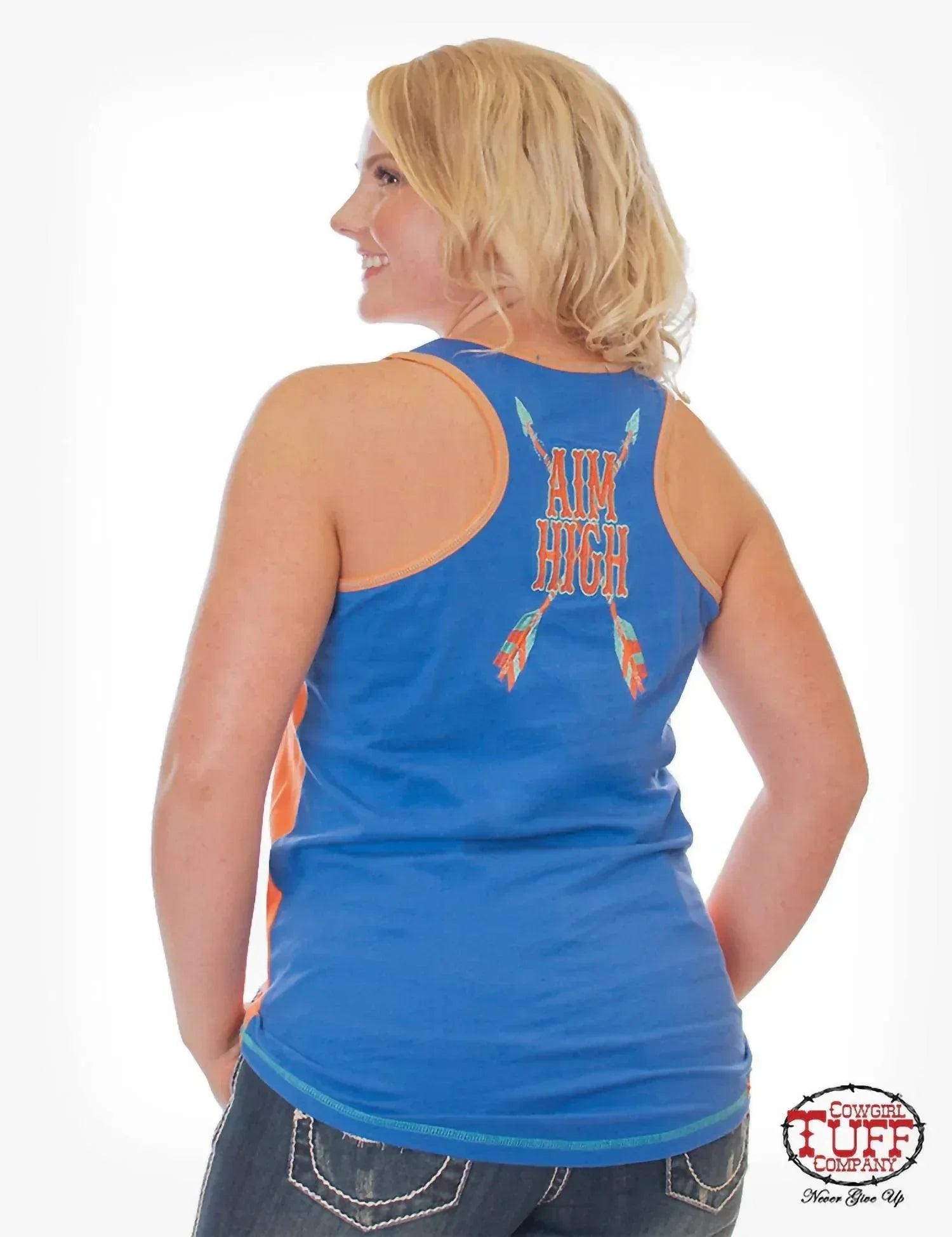 Cowgirl Tuff - Women's Racerback Tank Top - Rack Hunt