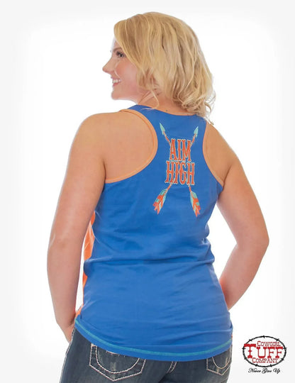 Cowgirl Tuff - Women's Racerback Tank Top - Rack Hunt