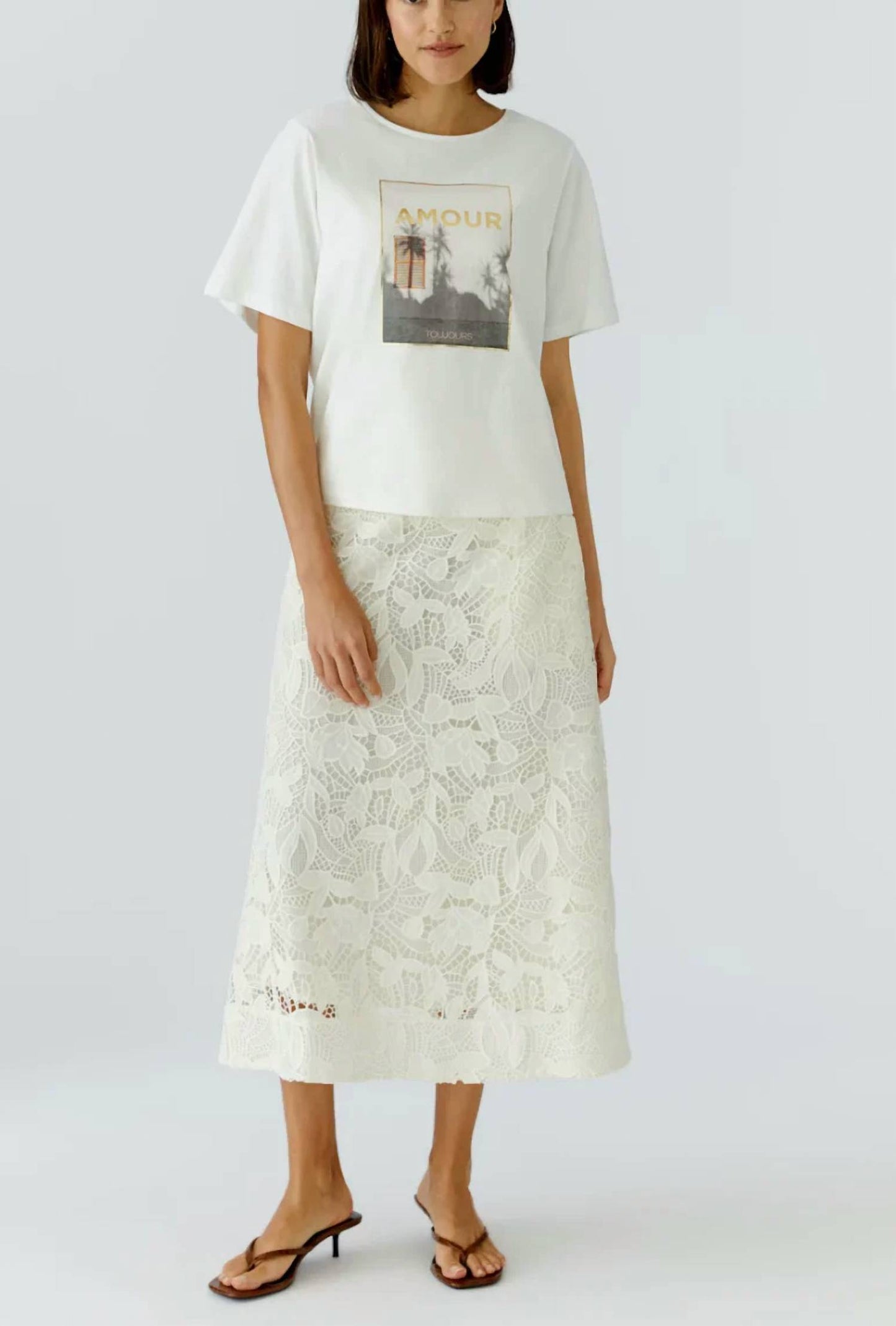 Lace Midi Skirt