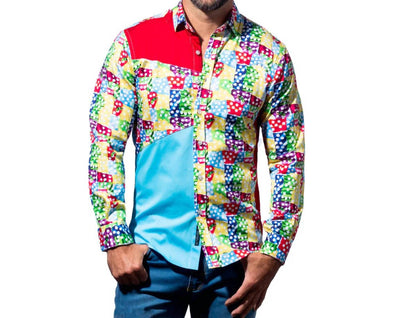 Domino Effect Button Down Shirt