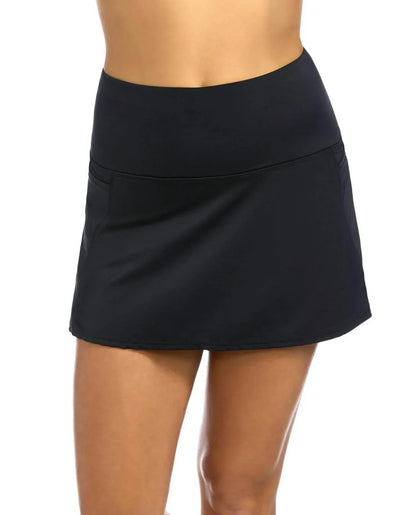 Active Spirit - Chlorine Resistant Techkini High Waisted Swim Skirt - Rack Hunt