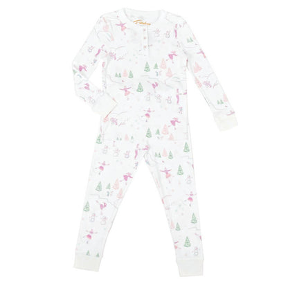Toddler's Ice-skating & Snowmen Pajamas