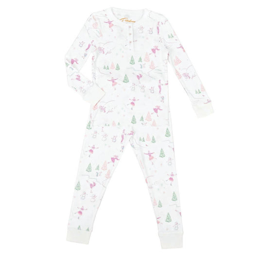 Toddler's Ice-skating & Snowmen Pajamas