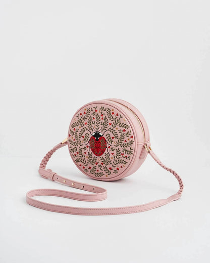 Women's Embroidered Circle Bag