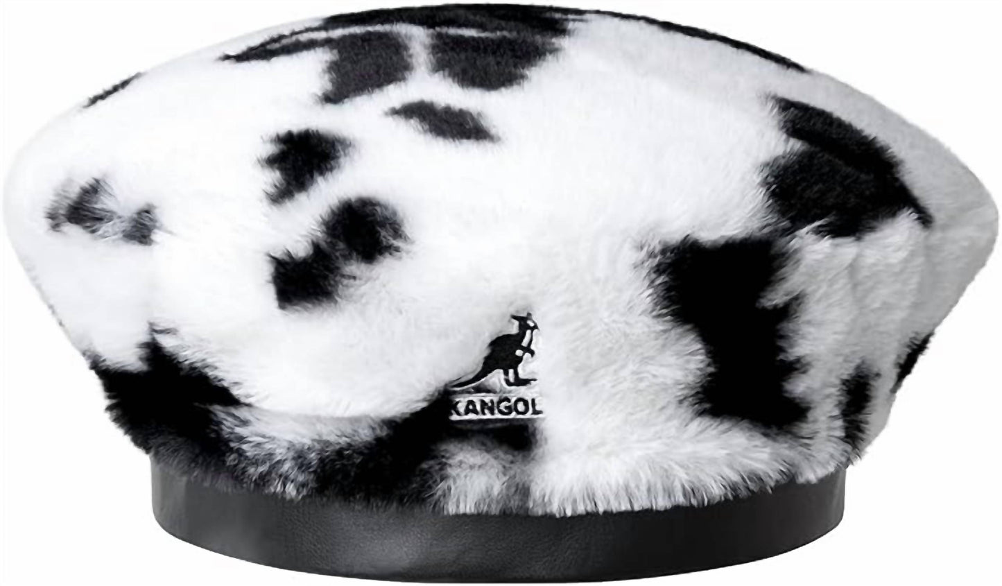 Women's Faux Fur Cow Print Beret
