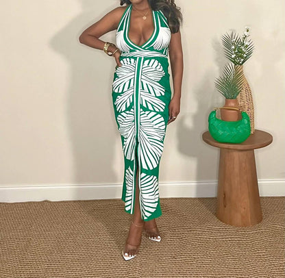 Sunny Livin' Palm Print Dress