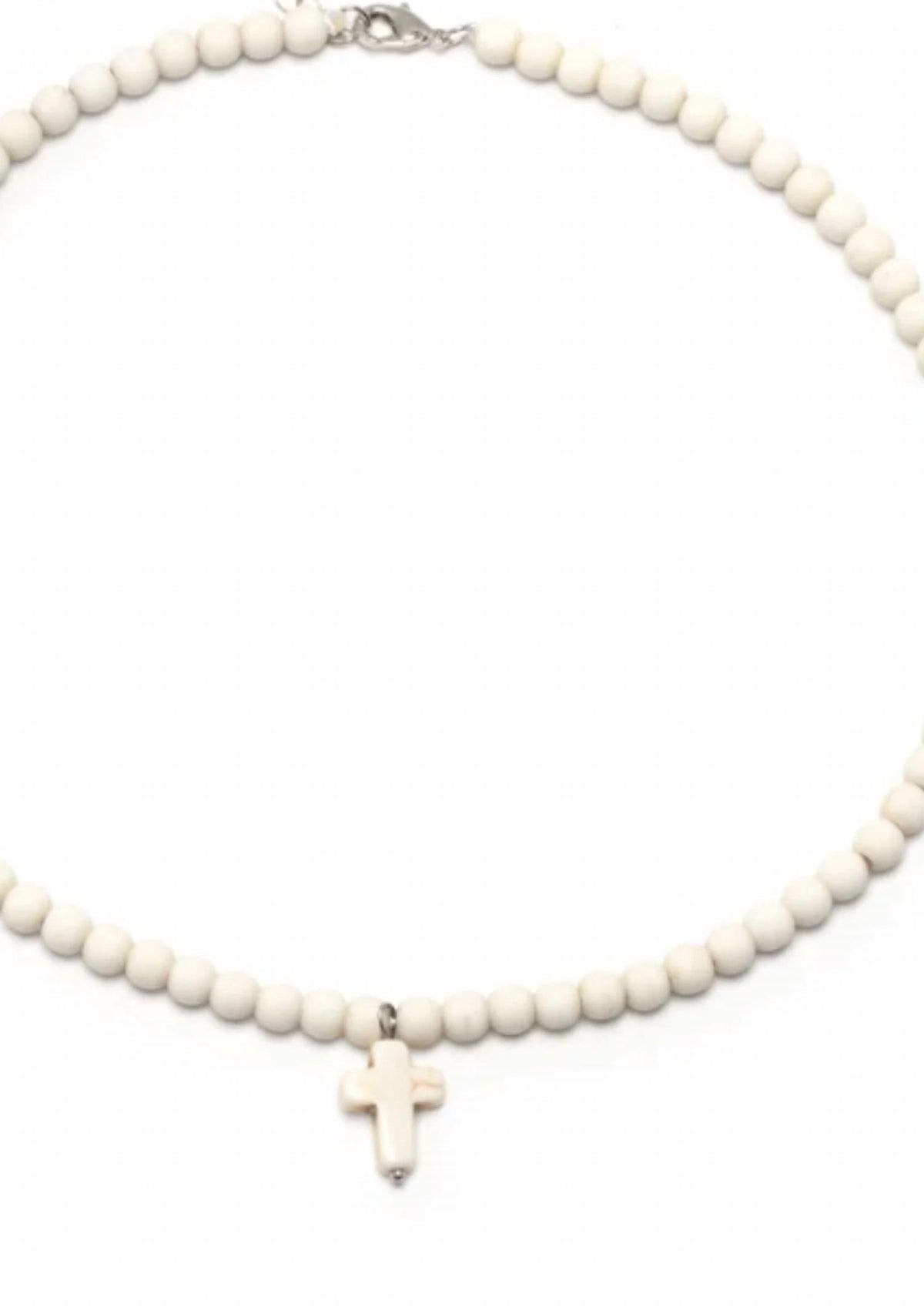 Women's Beaded Cross Necklace