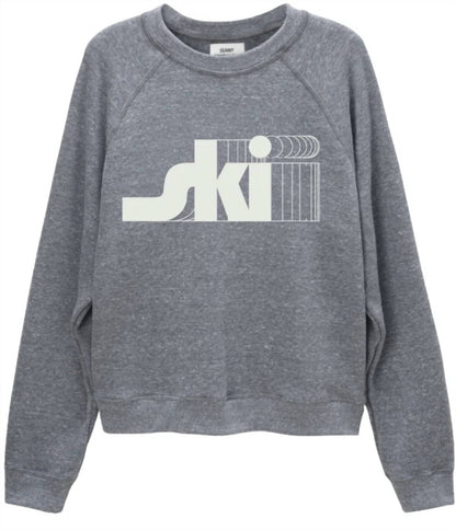 Women's Retro Ski Raglan Crew Sweatshirt