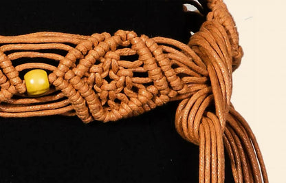 Women's Boho Pattern Braided Belt