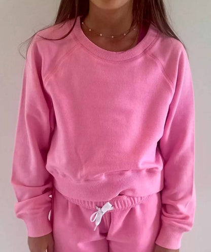 Kids' Brushed Soft Cloud Crew Neck Top