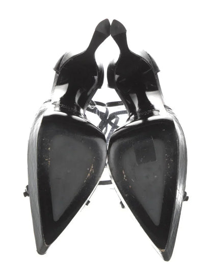 Arielle Baron - Preloved Women's Leather Embossed D'orsay Pumps - Rack Hunt