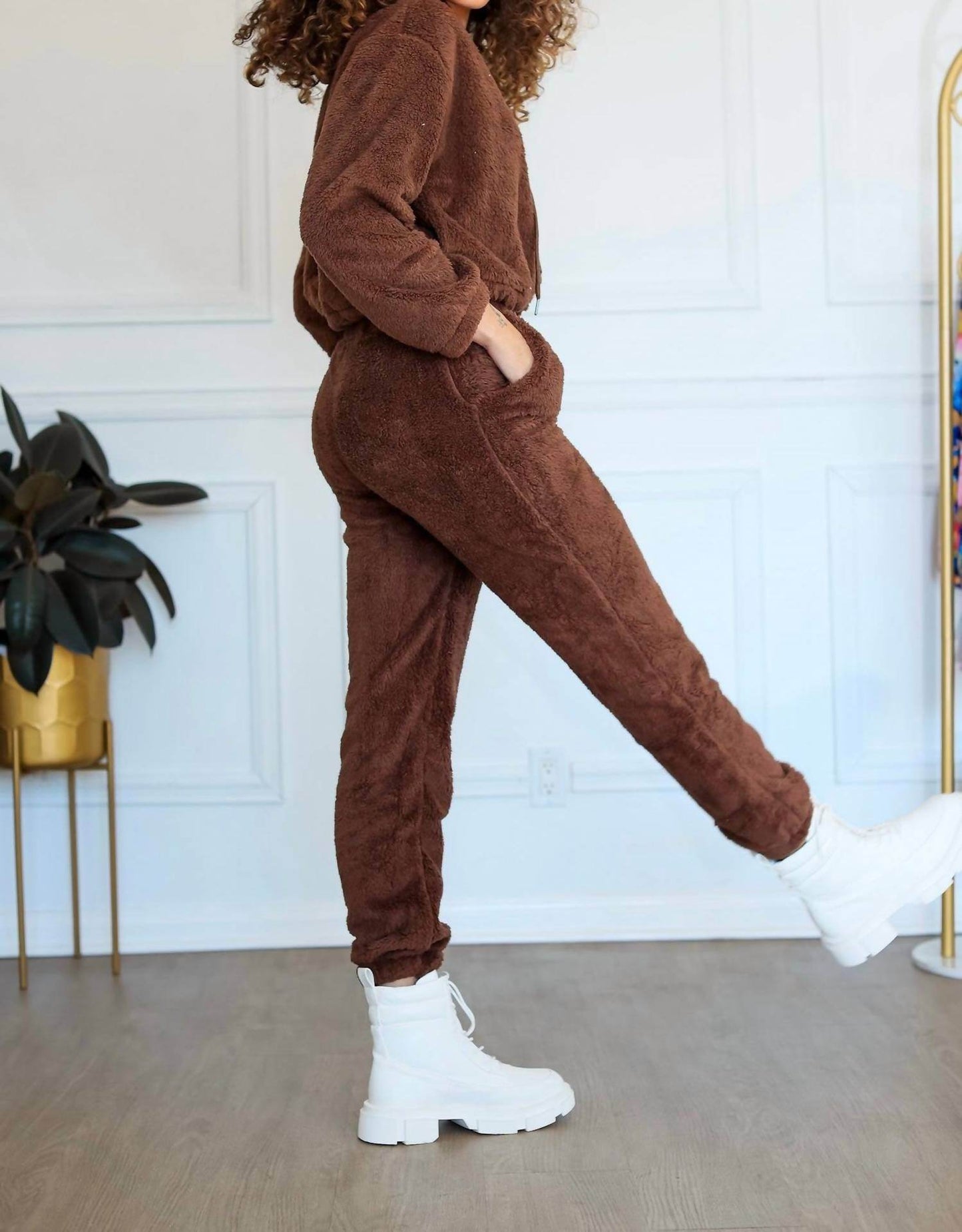 Little Secret Of Mine - Women's Cropped Hoodie Jogger Set - Rack Hunt