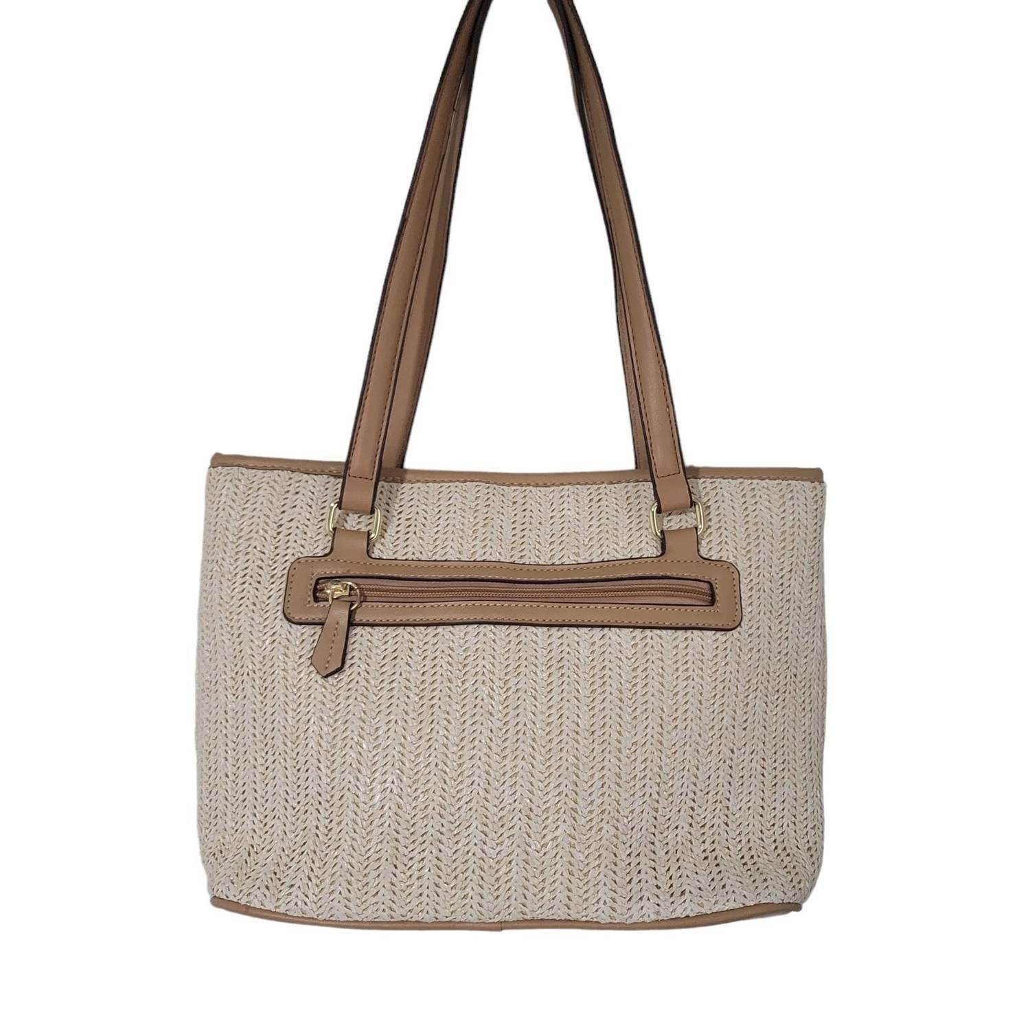 Giani Bernini - Classic Straw Satchel Bag - Rack Hunt -