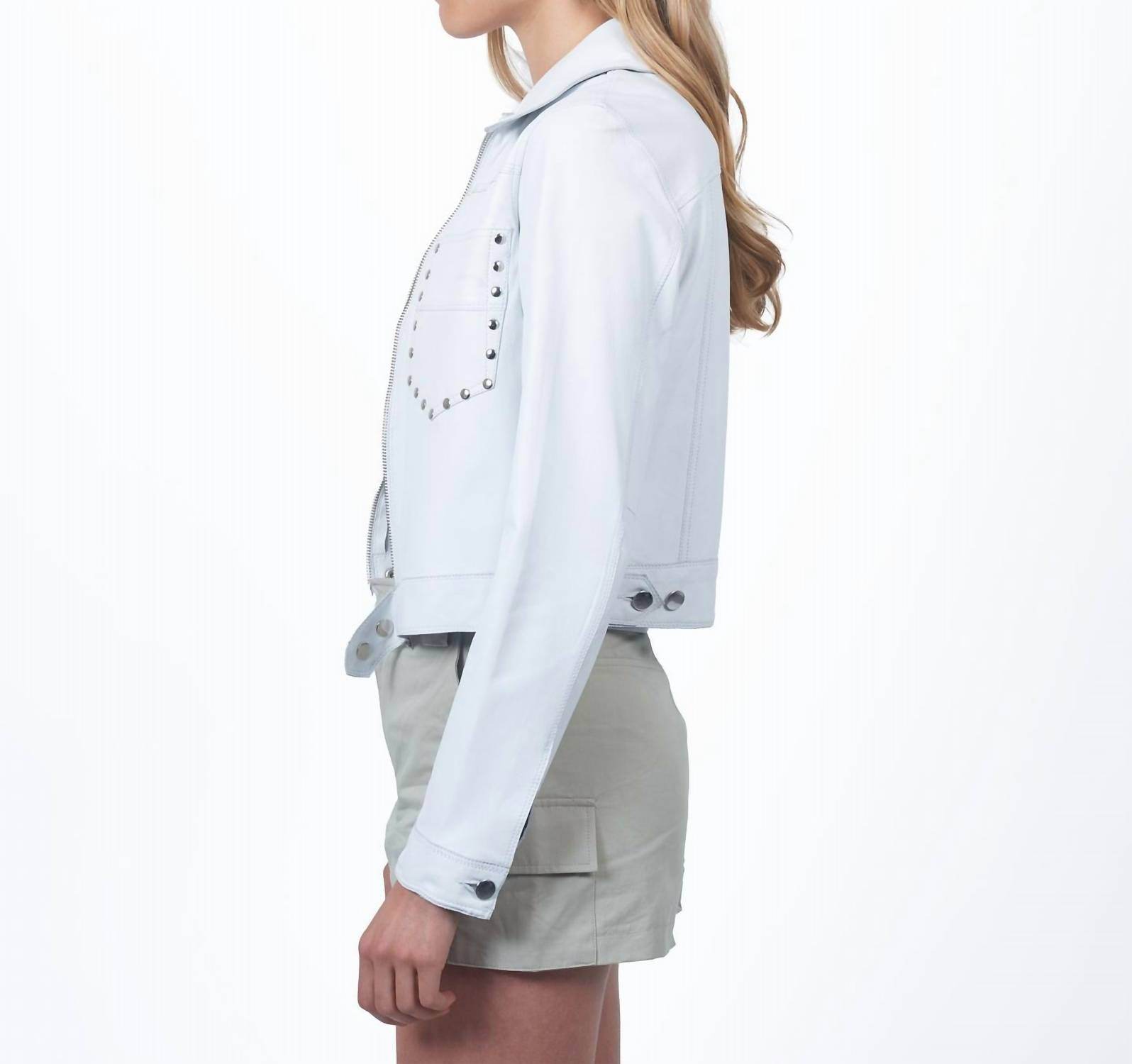 JKT NYC - Hayden Nailhead Leather Jacket - Rack Hunt