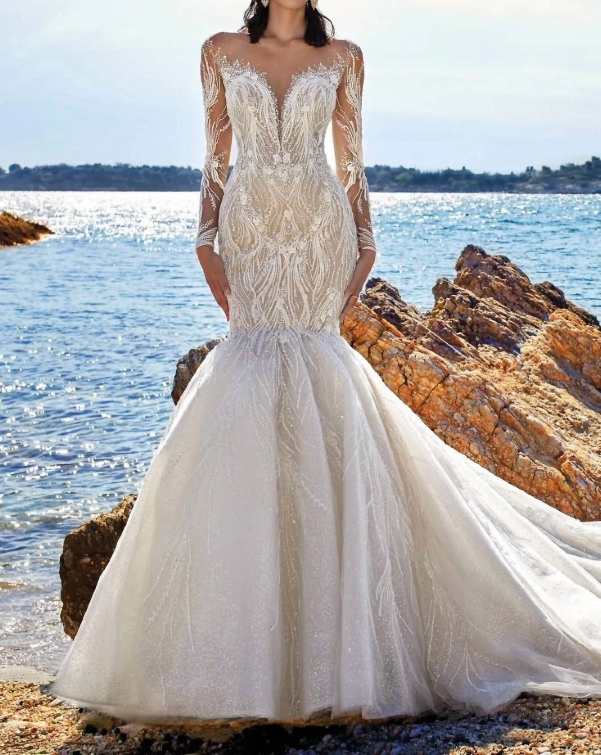 Beaded Mermaid Bridal Gown