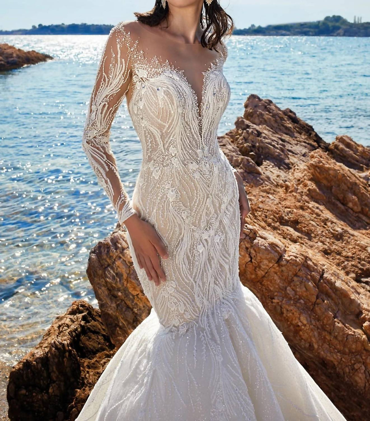 Beaded Mermaid Bridal Gown
