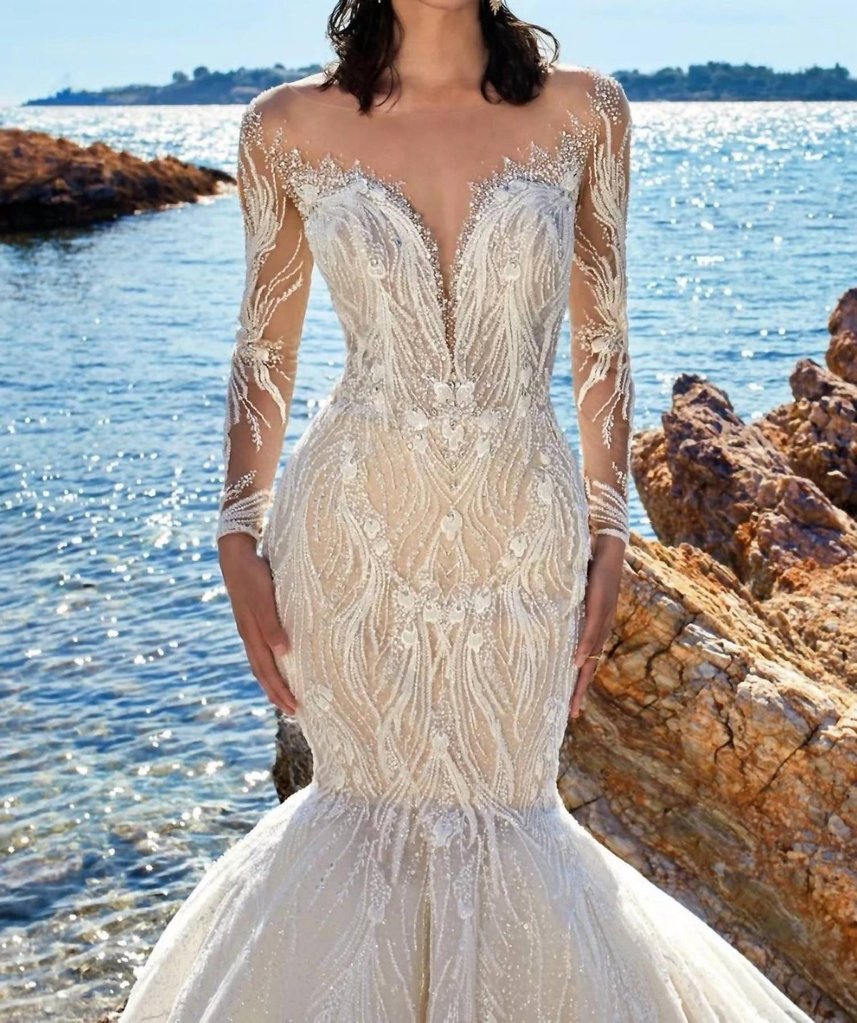 Beaded Mermaid Bridal Gown