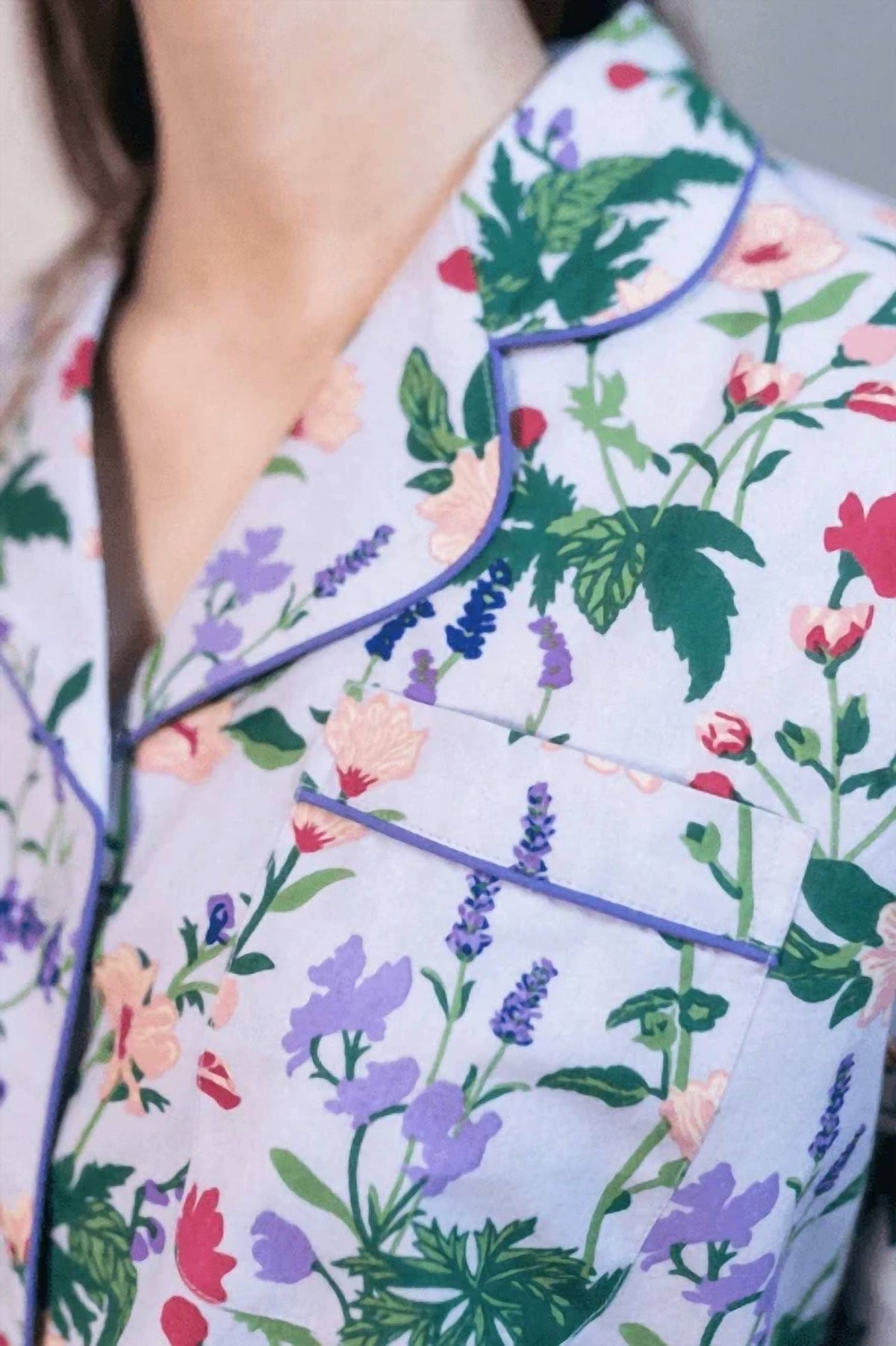 Garden Groove Long Sleeve Pajama Set