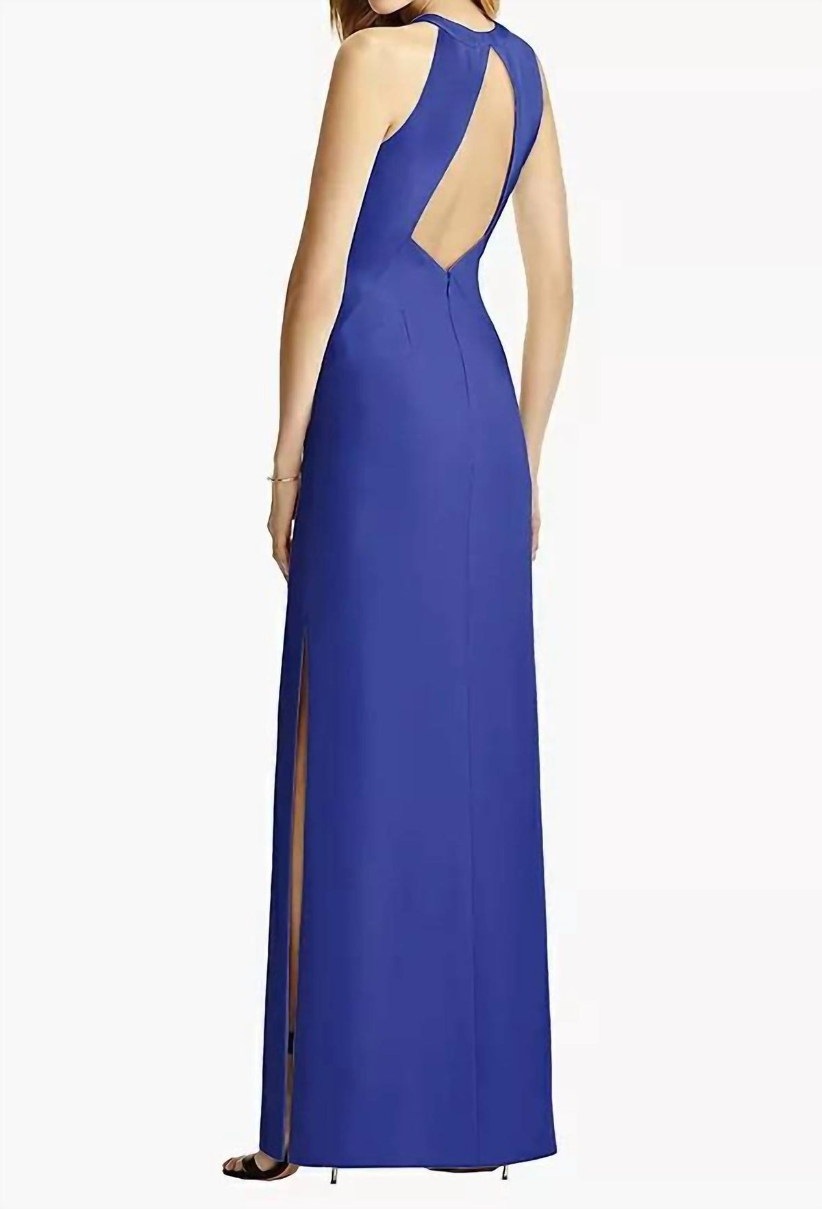 Crepe Long Formal Dress