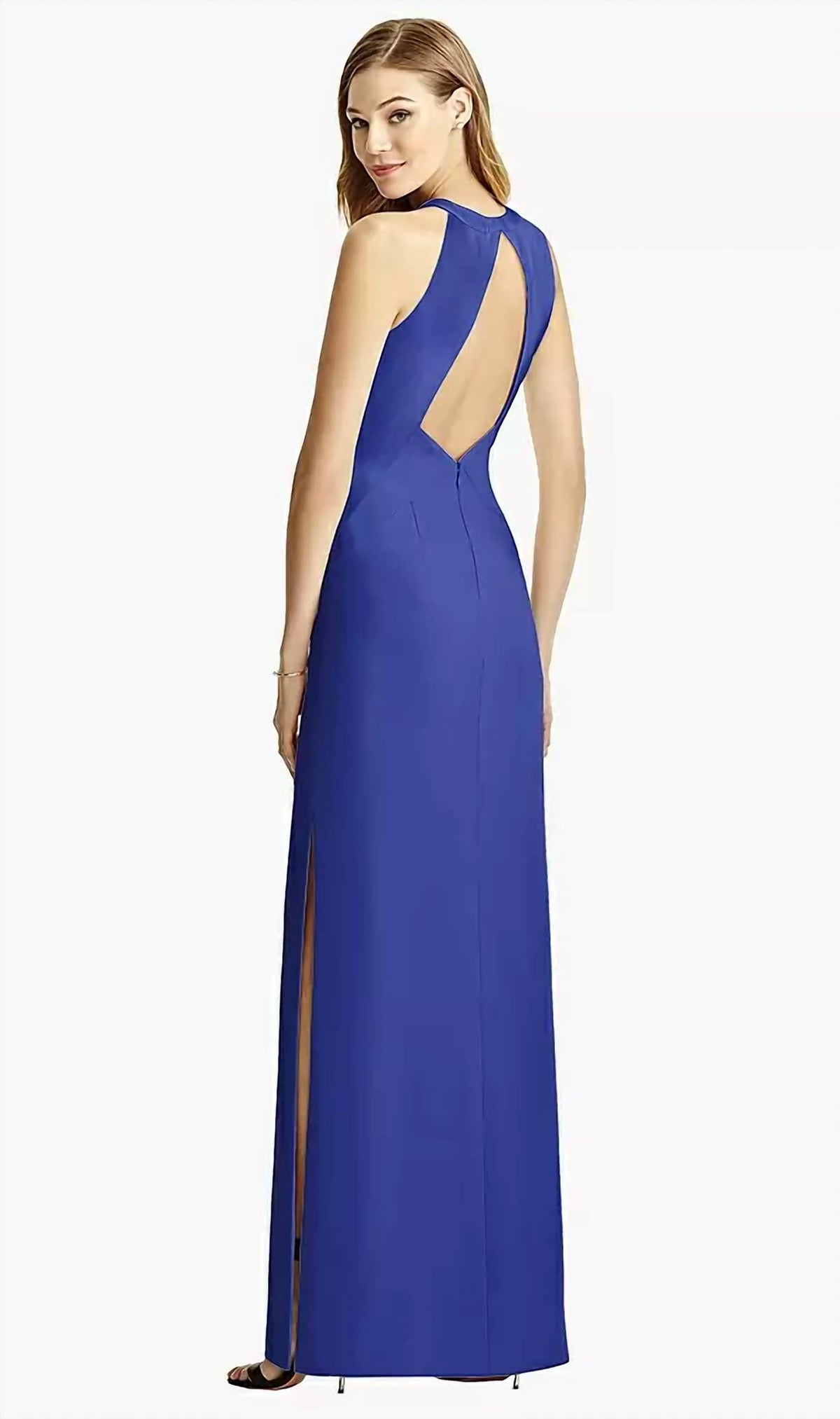 Crepe Long Formal Dress