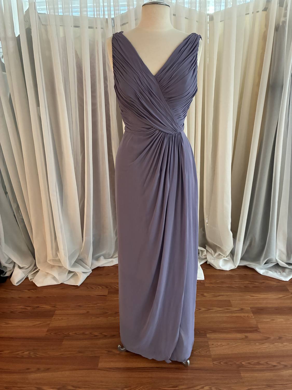 Full Length Sleeveless V-Neck Dress