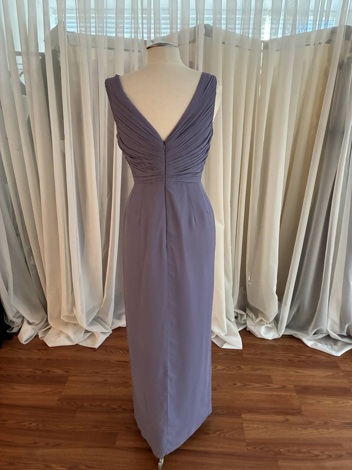 Full Length Sleeveless V-Neck Dress