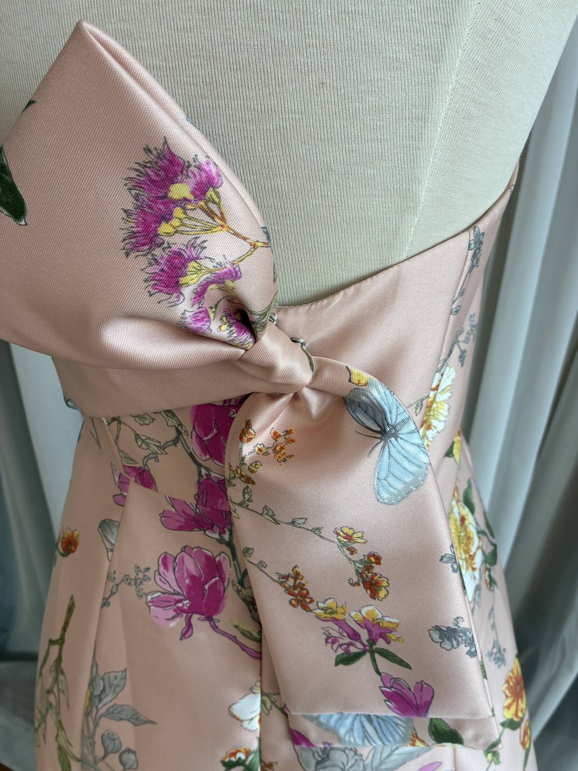 Women's Strapless Floral Gown