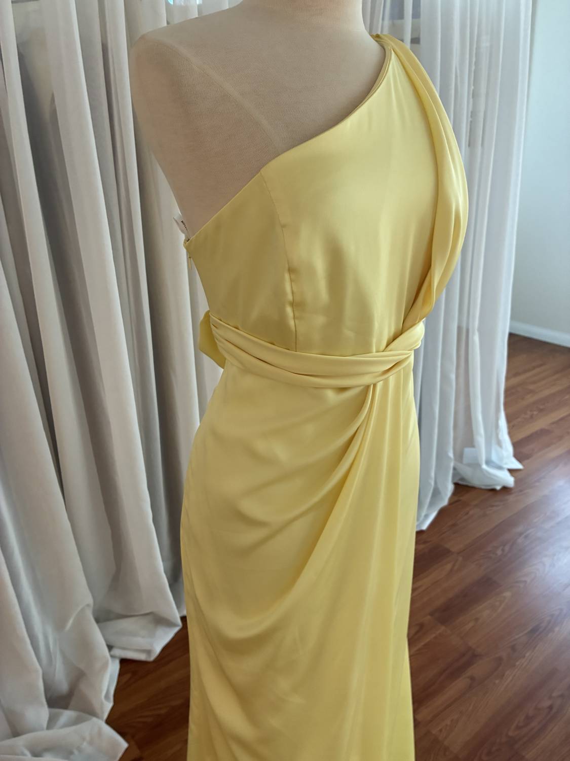 Women's Stretch Lining One Shoulder Dress