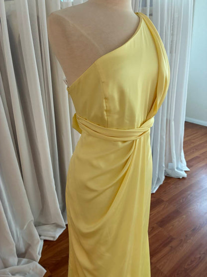 Women's Stretch Lining One Shoulder Dress