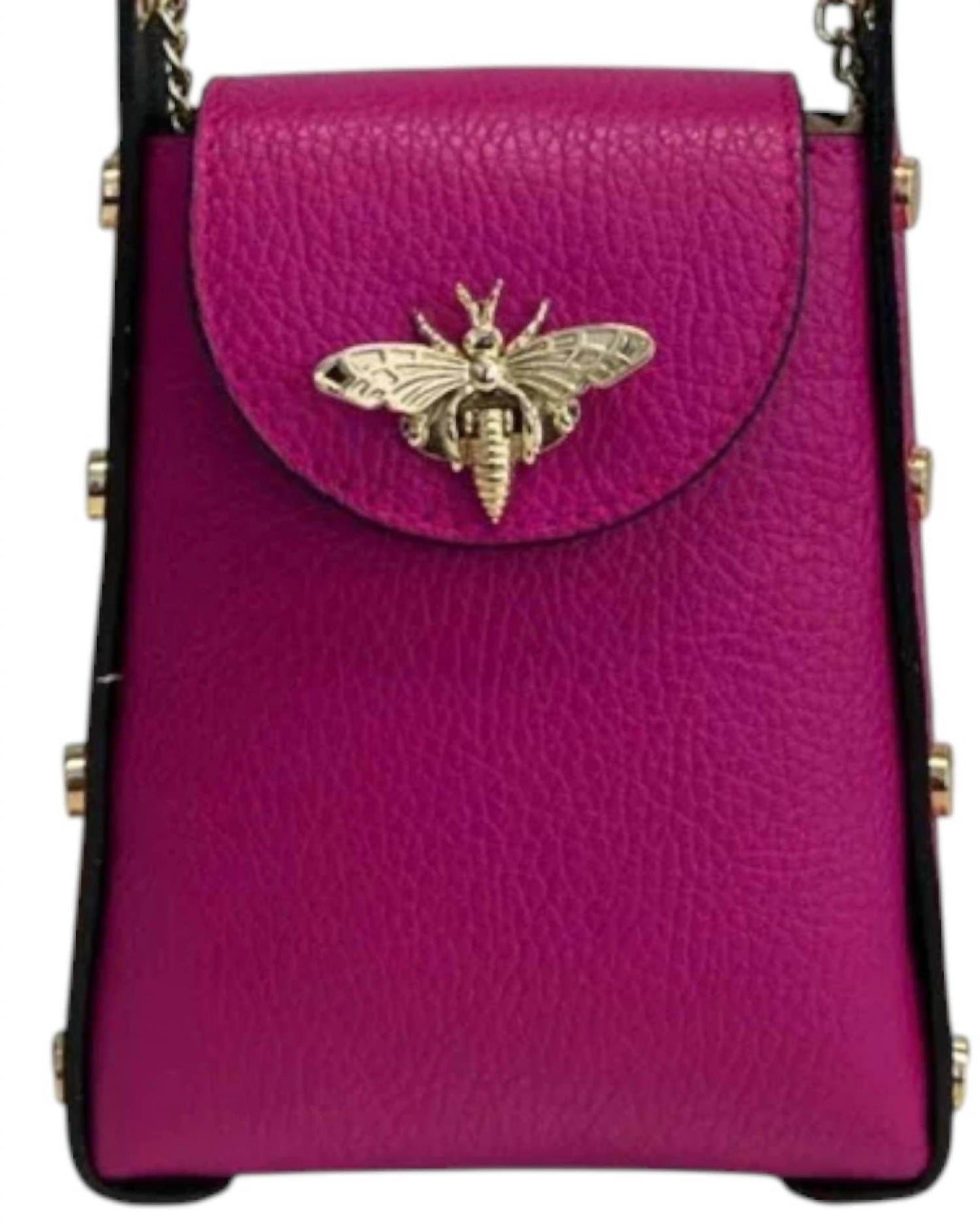 Jijou Capri - Women's Bumblebee Leather Cellphone Case Bag - Rack Hunt -
