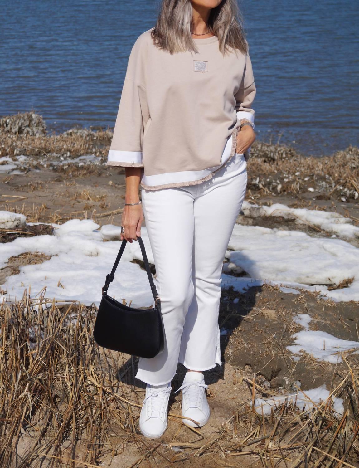 Margittes - Short Sleeve Top With Trim - Rack Hunt