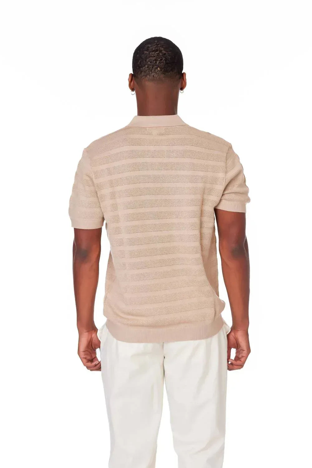 Hawks Bay - Men's Textured Short Sleeve Polo Shirt - Rack Hunt