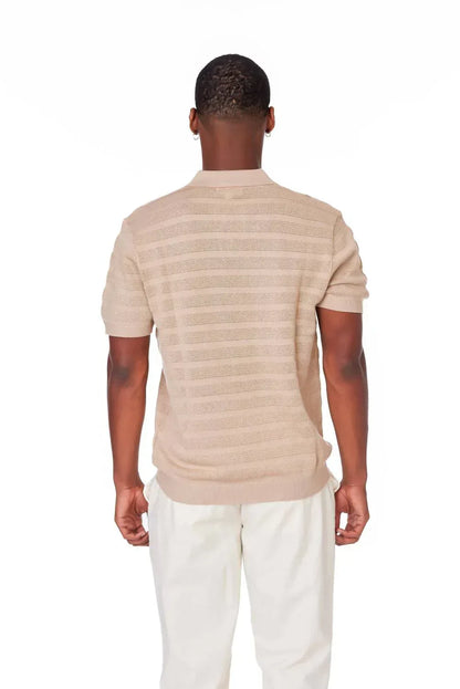 Hawks Bay - Men's Textured Short Sleeve Polo Shirt - Rack Hunt