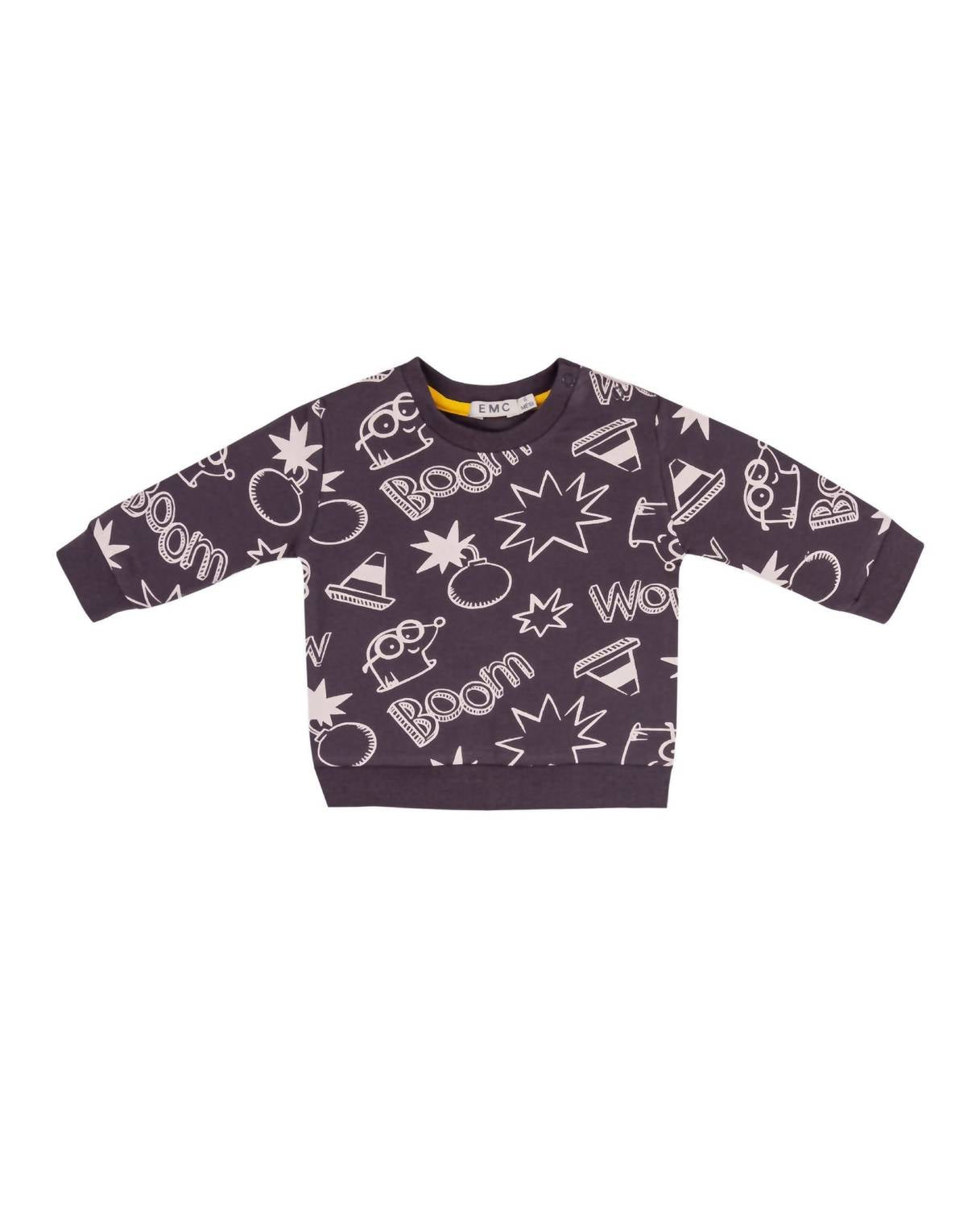 Boys' Boom Printed Fleece Sweatshirt