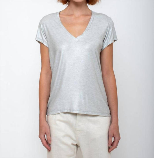Liat V Neck Jersey Top