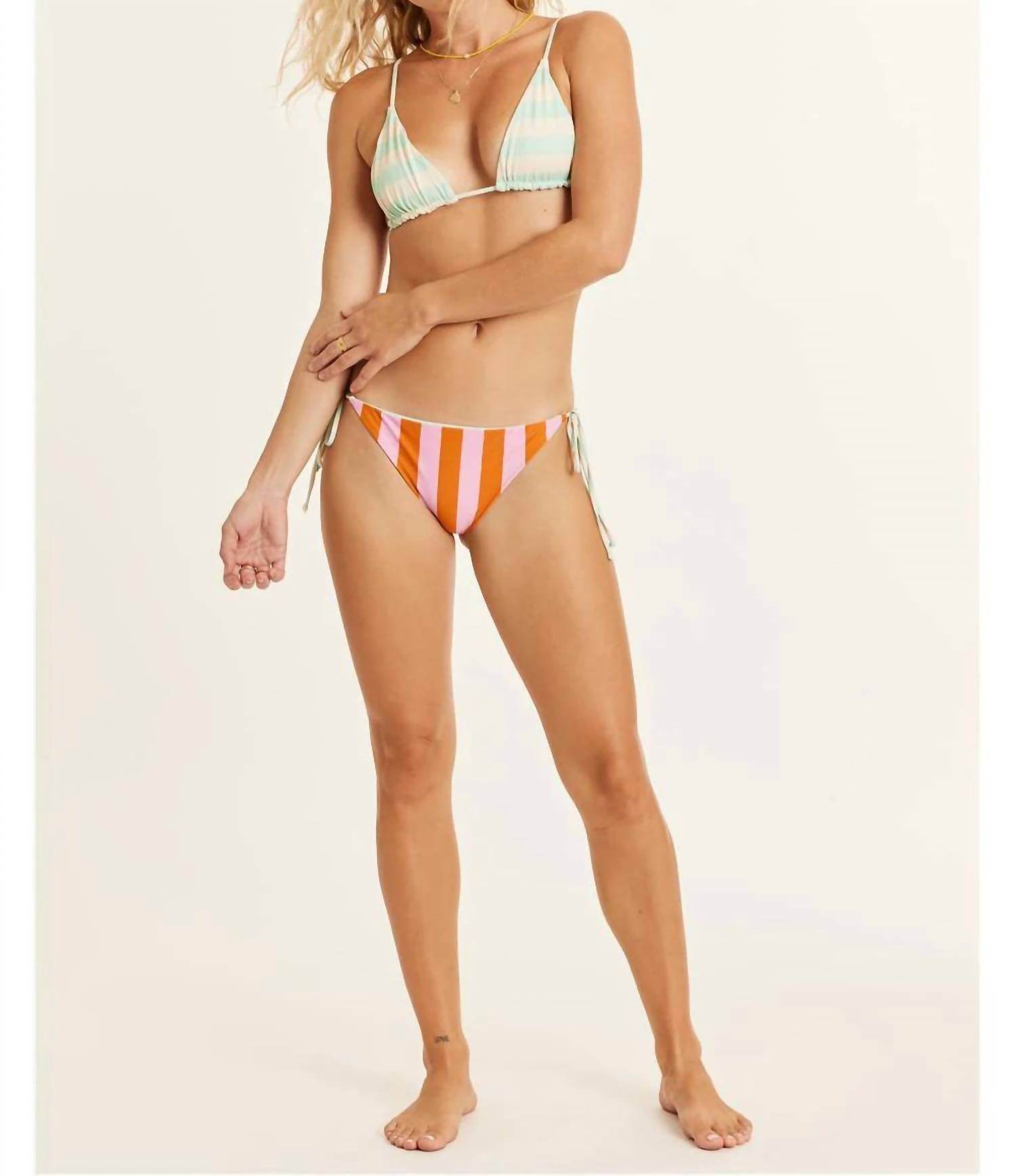 Sisstrevolution - Chasing Tides Reversible Tie-side Bikini Bottom - Rack Hunt -