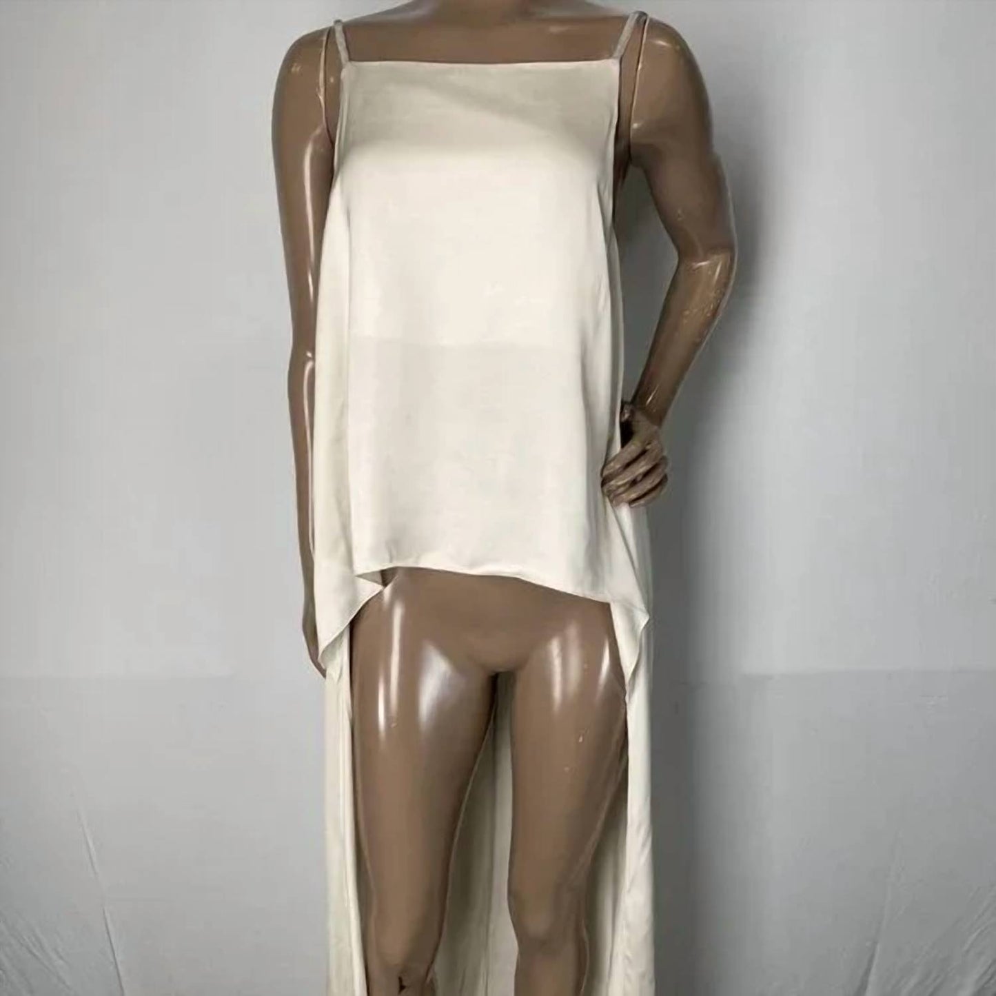 Women's Beaded Suspender Satin Blouse