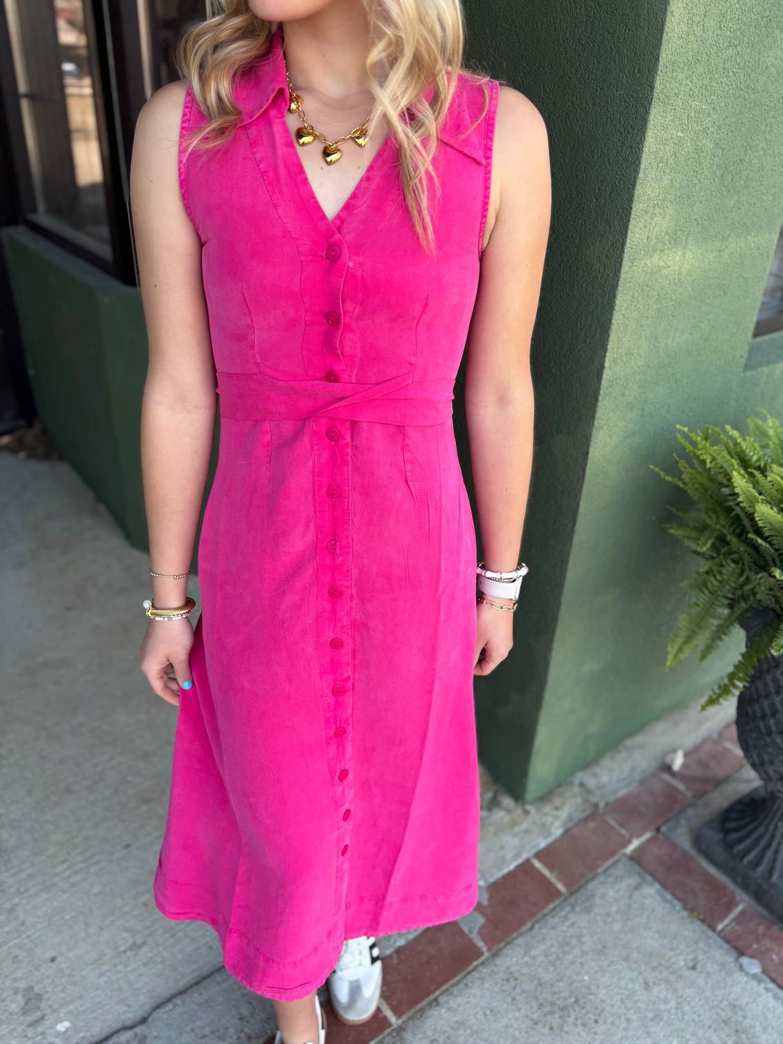 Belted Maxi Dress