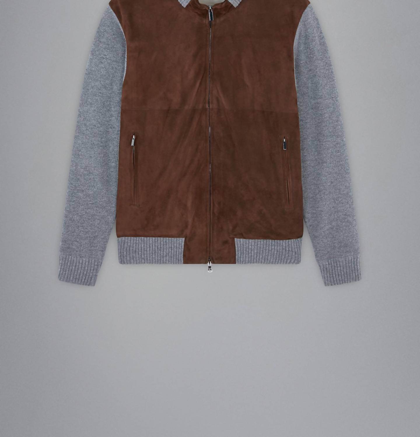 Paul & Shark - Riviera Re-wool Full Zip Sweater With Aqualeather Body - Rack Hunt -