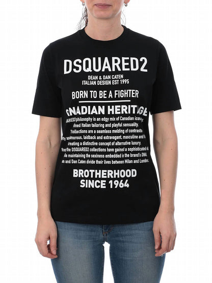 Women's Canadian Heritage Print Cotton T-shirt