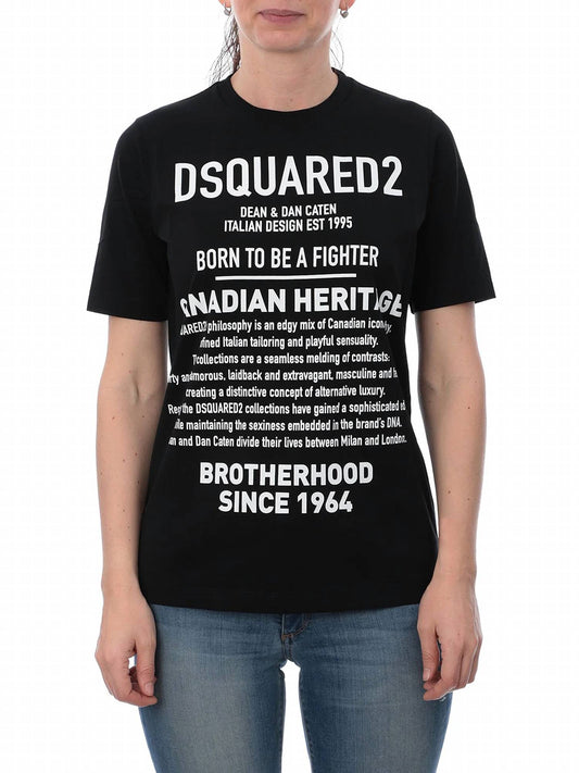 Women's Canadian Heritage Print Cotton T-shirt